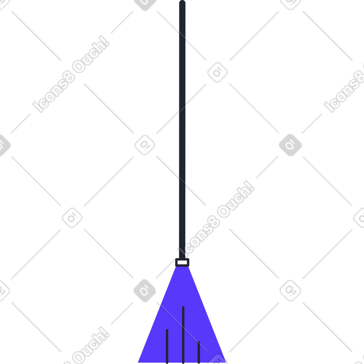 Pablita スタイルの ほうき のイラストをPNG、SVG形式でダウンロード