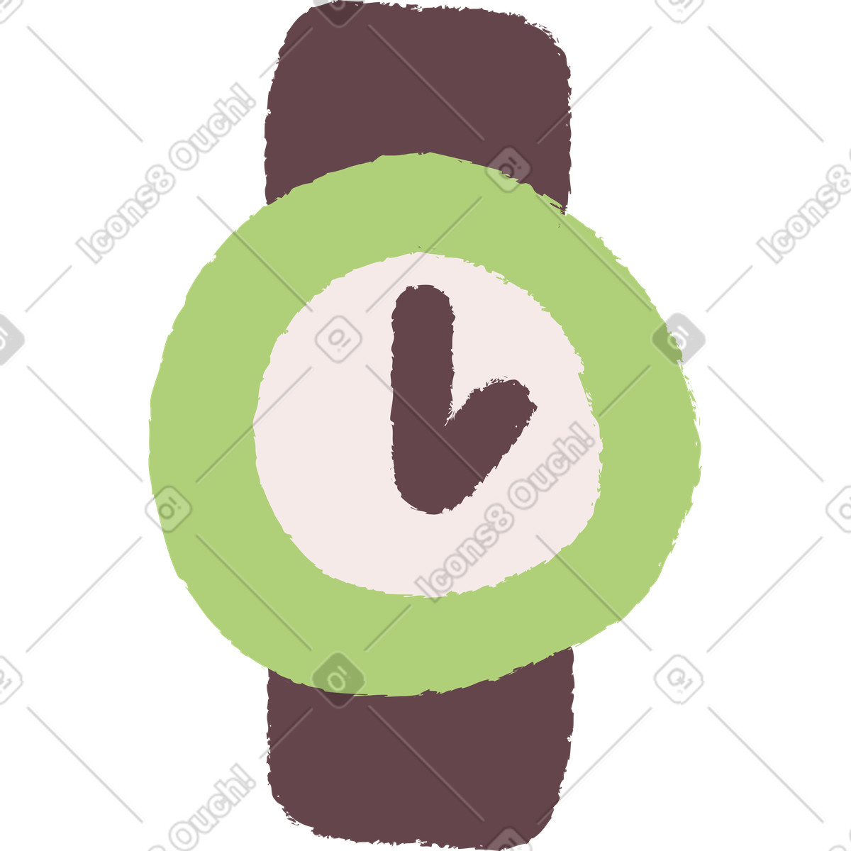 Illustration Montre dans le style Ginger Cat à télécharger aux formats PNG, SVG