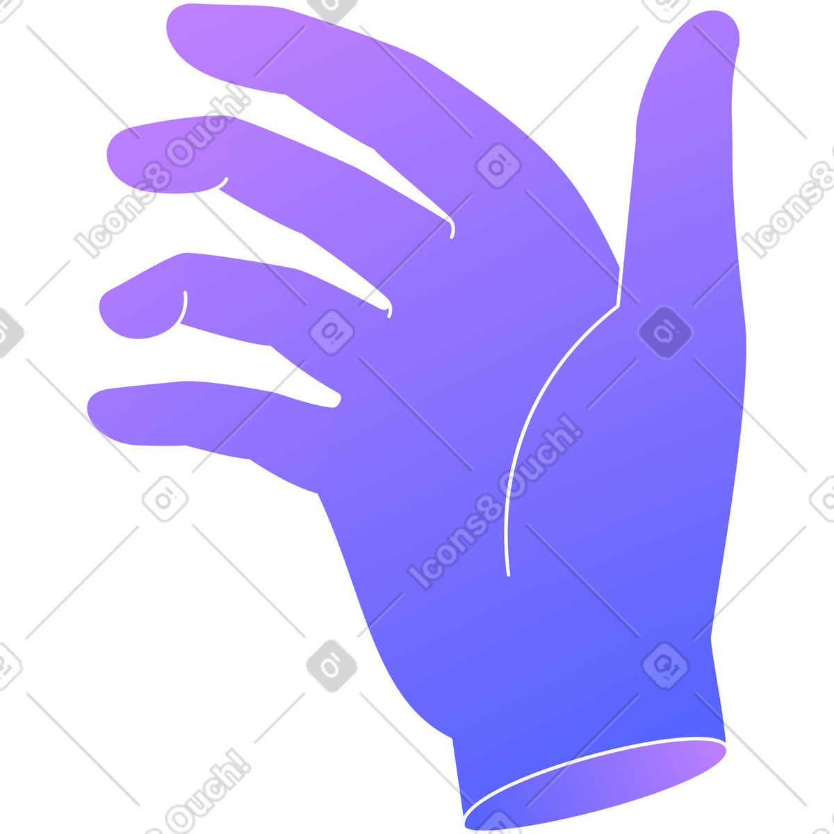 Illustration Main dans le style Lucent à télécharger aux formats PNG, SVG
