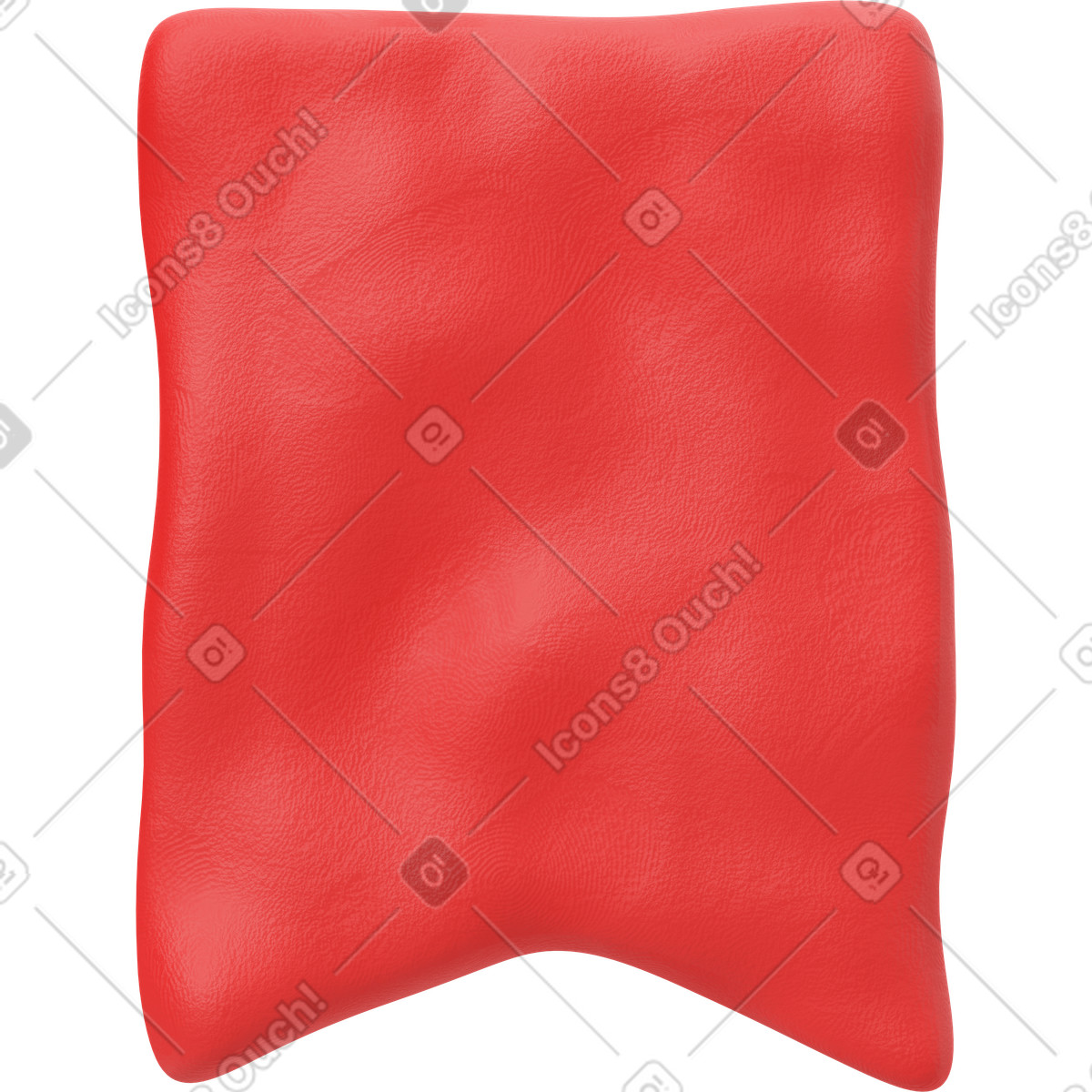 Ilustração de Close-up uma fita marcador vermelha em no estilo 3D Plastilina para baixar em PNG, SVG