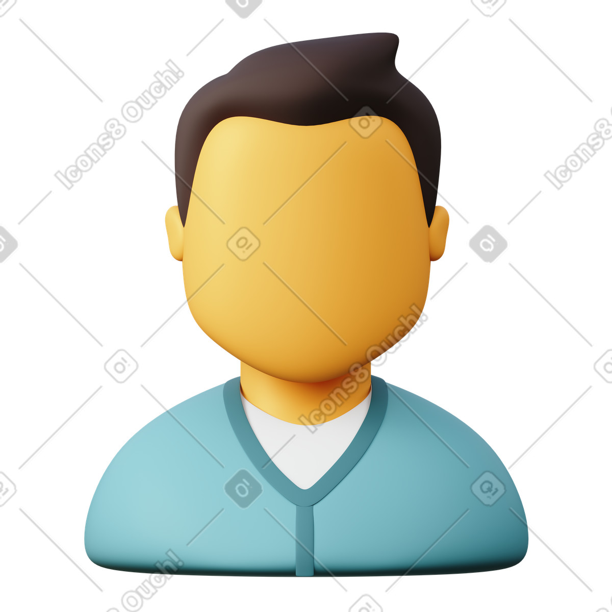 Profilbild, kontoverwaltung und benutzeranmeldung-Illustration im 3D Sugary-Stil als Download in PNG, SVG