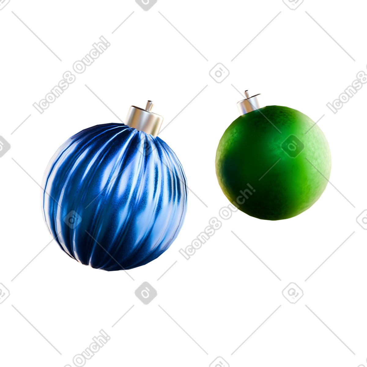 Christmas balls, ornaments, baubles illustration in Experimental style download in PNG, SVG