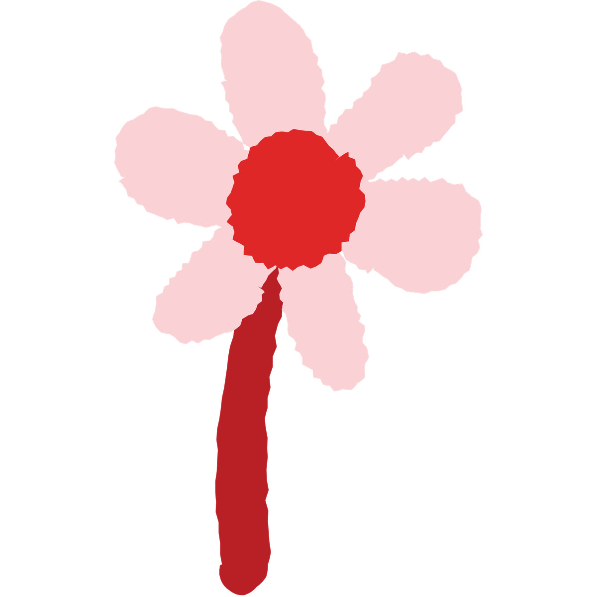 下载 Cherry 风格的 Colorful spring garden bloom with pale petals 插画，支持 PNG、SVG 格式