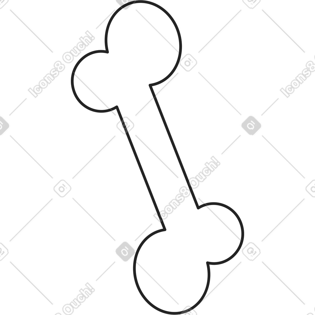 Illustration Os dans le style Sammy Line à télécharger aux formats PNG, SVG