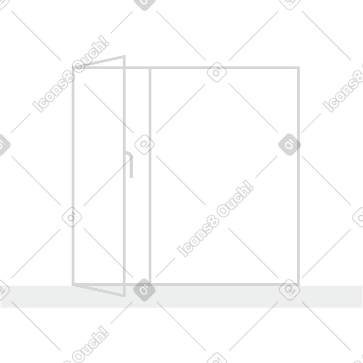 Clip スタイルの 窓 のイラストをPNG、SVG形式でダウンロード