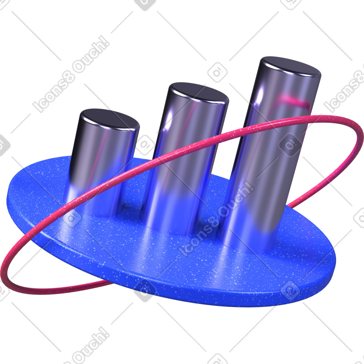 Income growth, bar chart analysis, abstract financial data illustration in 3D Boost style download in PNG, SVG