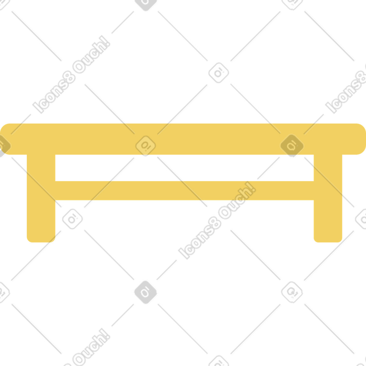 Ilustração de Banco em no estilo Macaroni para baixar em PNG, SVG