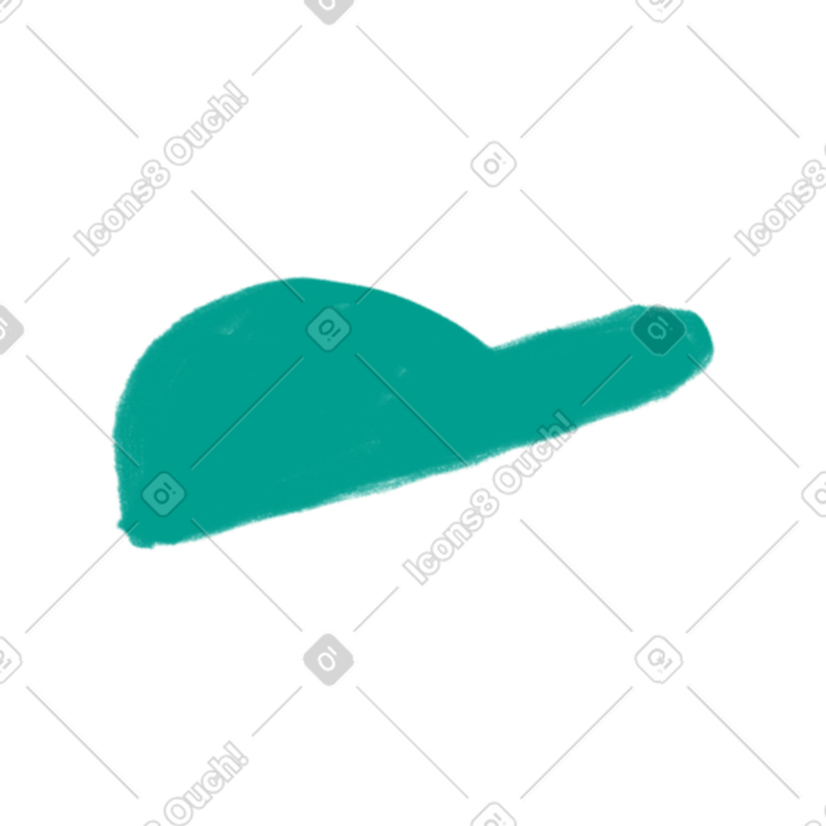 Green cap illustrazione in stile Company scarica in PNG, SVG