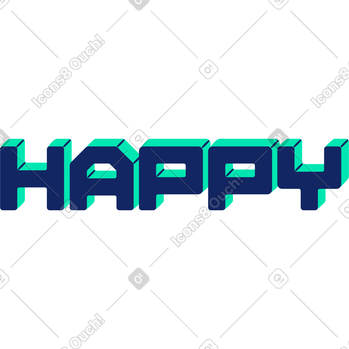 Ilustração de Feliz em no estilo Cyborg para baixar em PNG, SVG