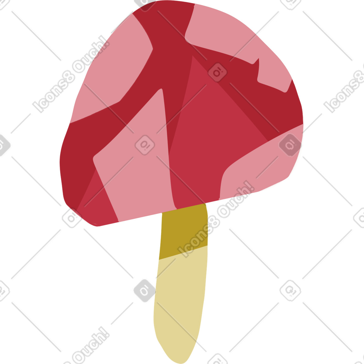 Ilustración Seta en estilo Atomic a descargar en PNG y SVG