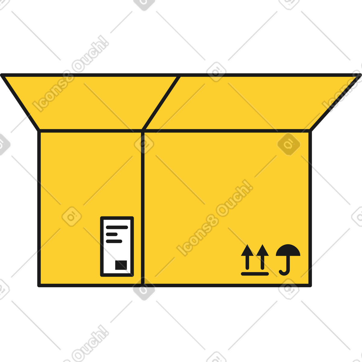 Иллюстрация Коробка в стиле Taxi — скачать в форматах PNG, SVG