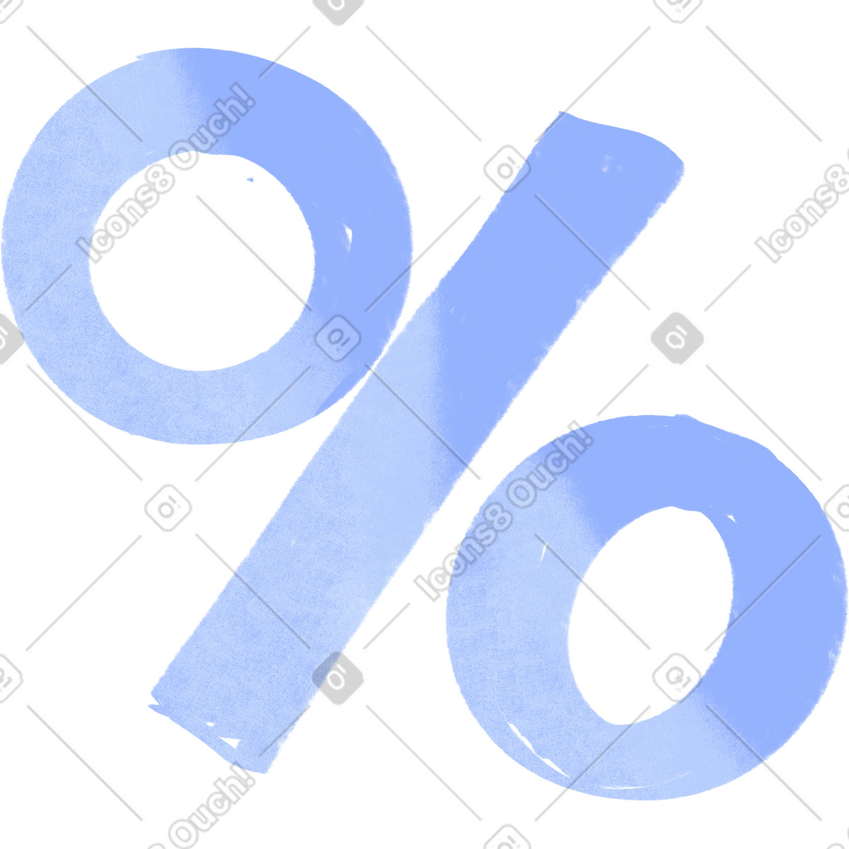 Quirky 스타일의 Percent sign 일러스트레이션 PNG, SVG 다운로드