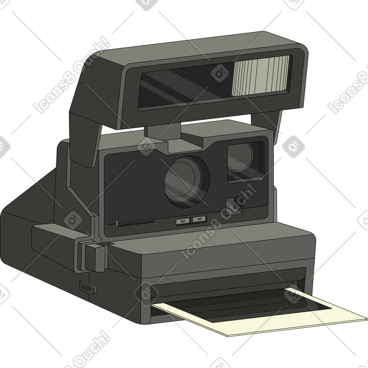 Polaroid illustrazione in stile Retro scarica in PNG, SVG