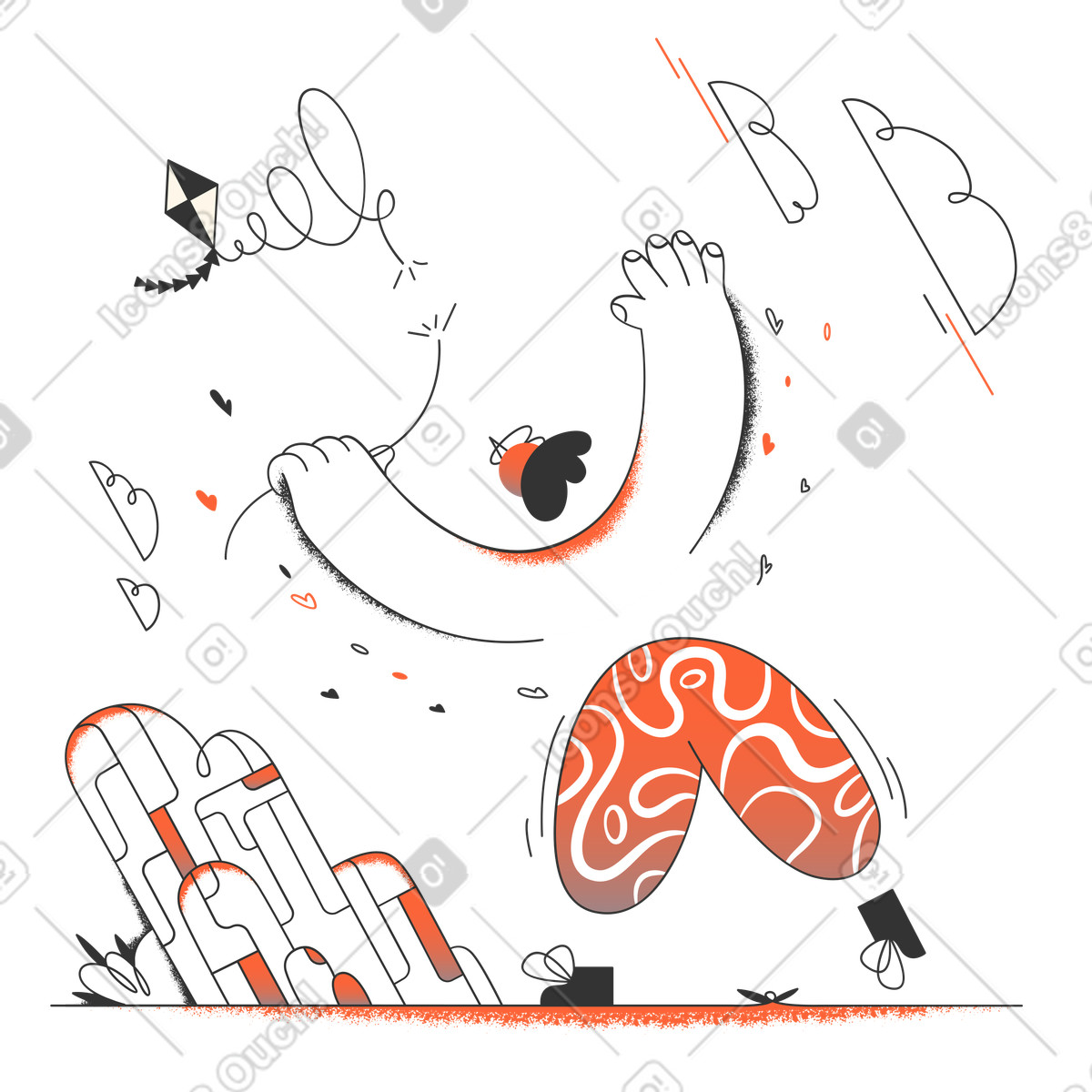 Connection lost illustration in PNG, SVG
