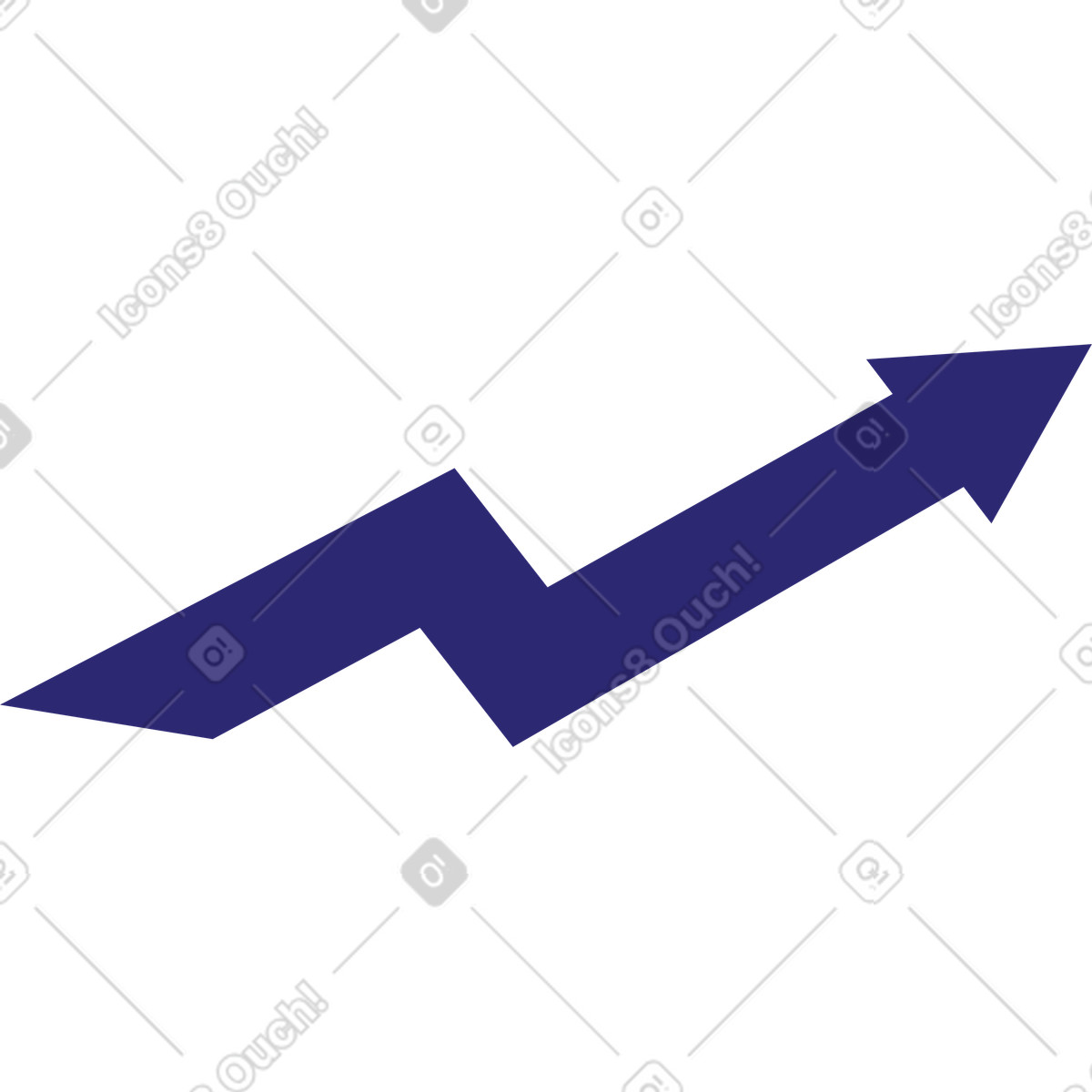 Arrow illustration in Cut style download in PNG, SVG