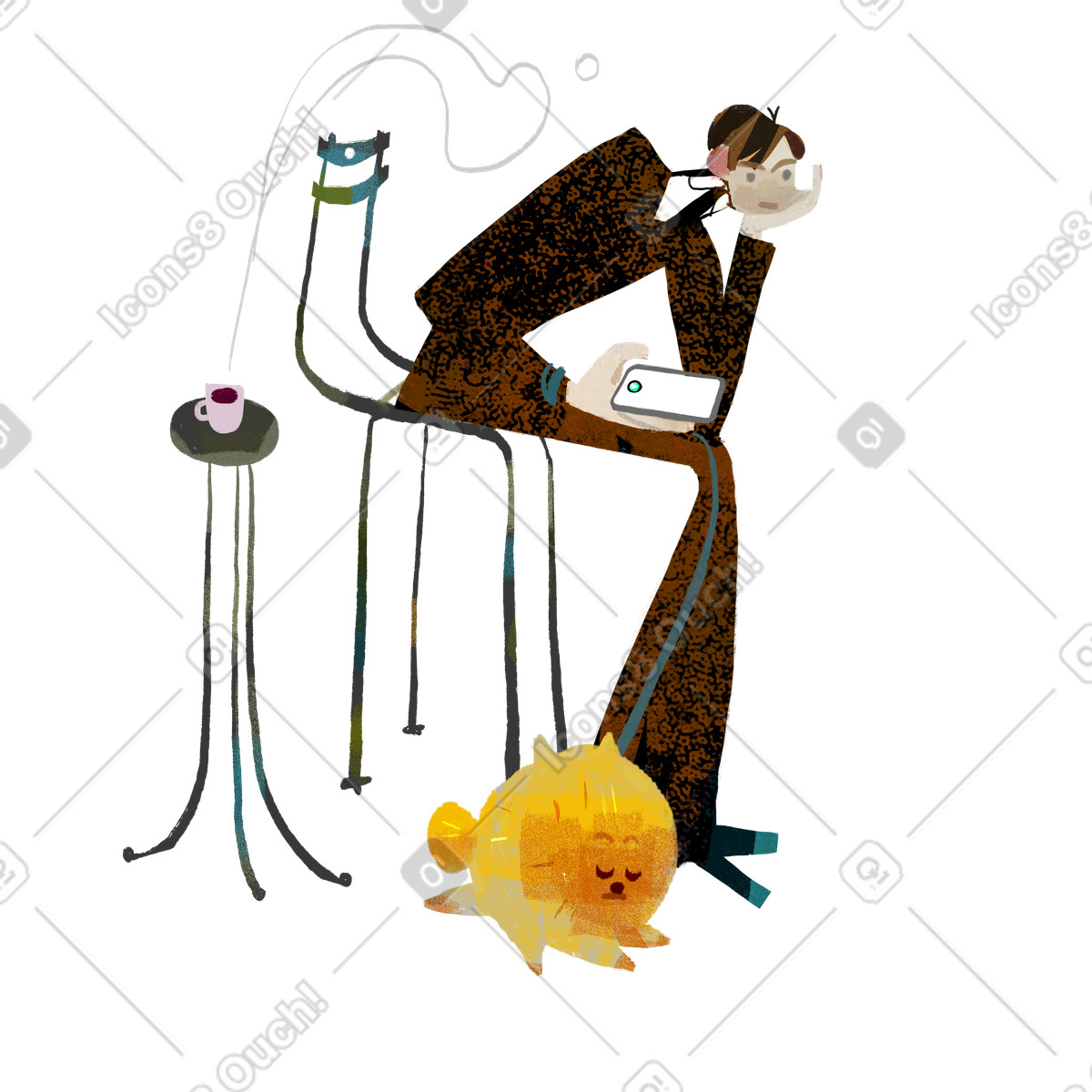 Ilustração de No messages em estilo Fabulous para baixar em PNG, SVG