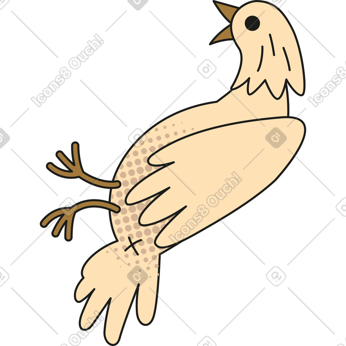 Rubber スタイルの Bird のイラストをPNG、SVG形式でダウンロード