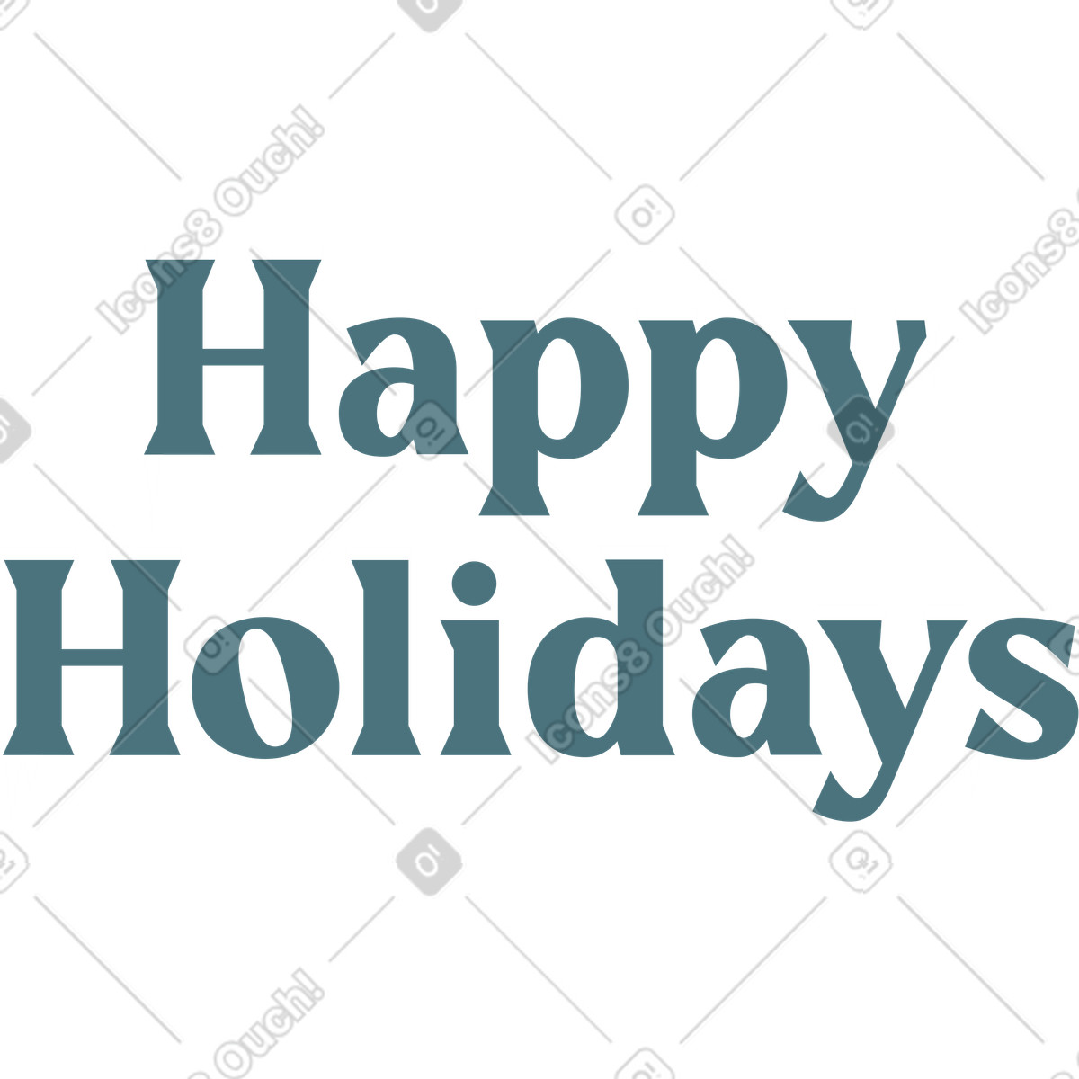 Schöne feiertage mit schnee-Illustration im Nordic-Stil als Download in PNG, SVG