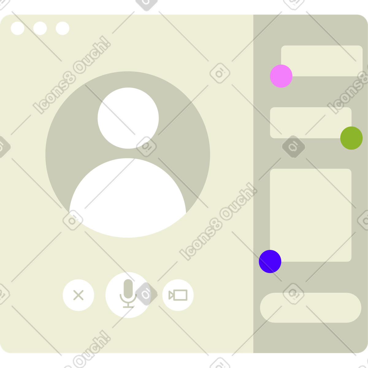 Ilustração de Janela chamada em no estilo Cubes para baixar em PNG, SVG