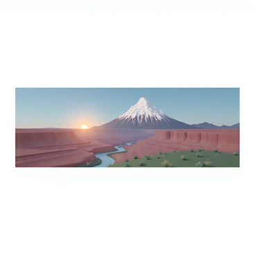 Famous natural landmarks like the Grand Canyon and Mount Everest illustrated in a scenic landscape.