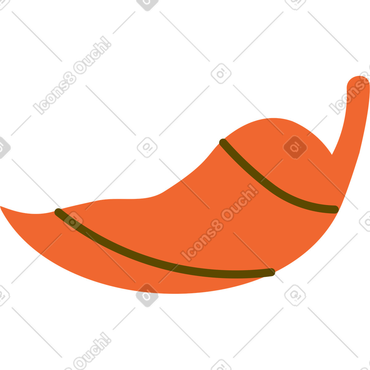 Woof スタイルの 秋の葉 のイラストをPNG、SVG形式でダウンロード