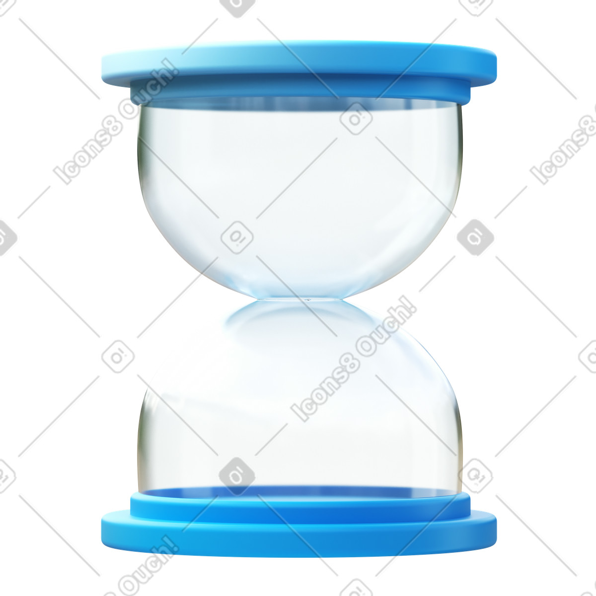 3D Fluency スタイルの Empty hourglass のイラストをPNG、SVG形式でダウンロード