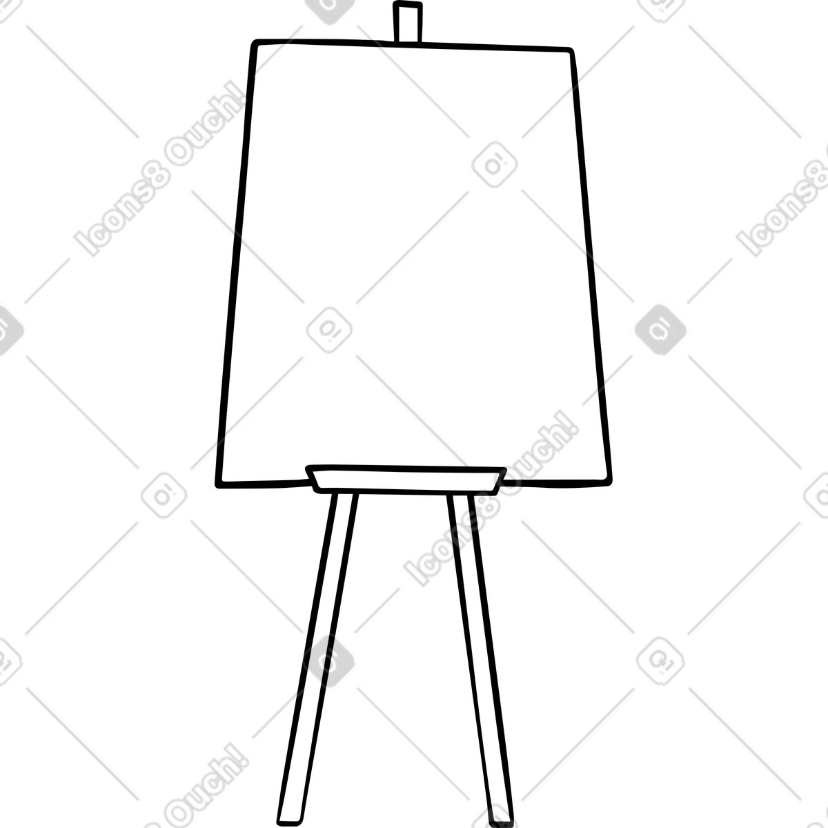Cavalletto illustrazione in stile Journal scarica in PNG, SVG