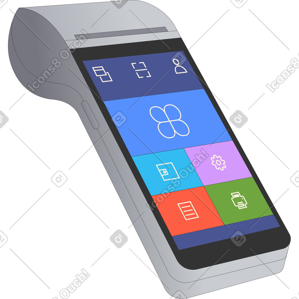 Ilustración Poste terminal en estilo Kit a descargar en PNG y SVG