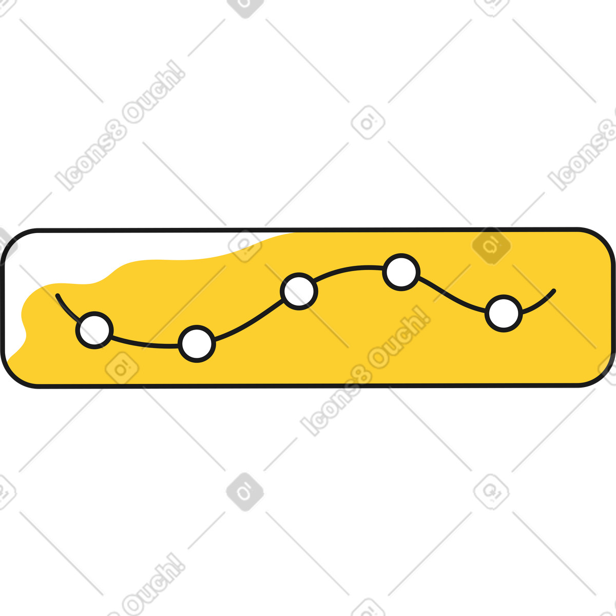 Ilustración Gráfico de curva con puntos en una ventana estilo Taxi a descargar PNG y SVG