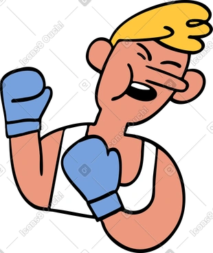 Boxeur se faisant frapper PNG, SVG