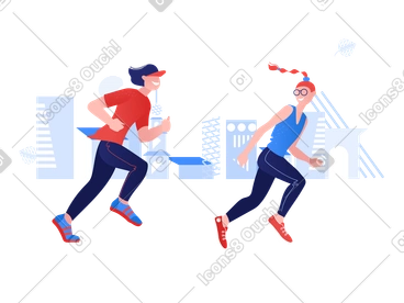 National running day PNG, SVG