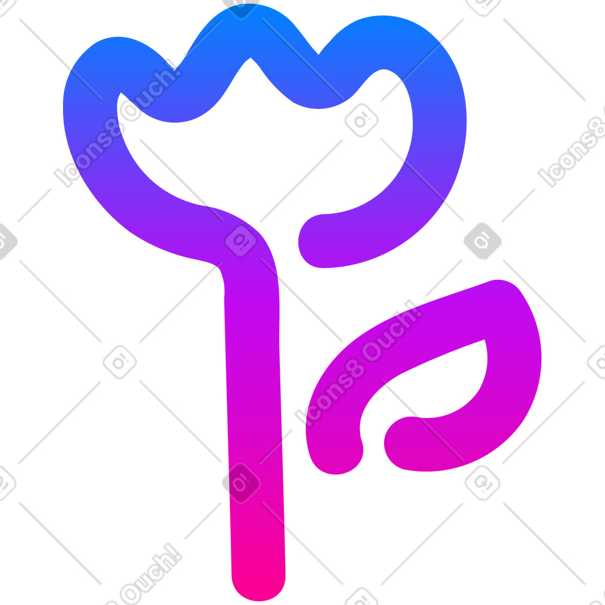 Ilustración Flor en estilo Vibrant a descargar en PNG y SVG
