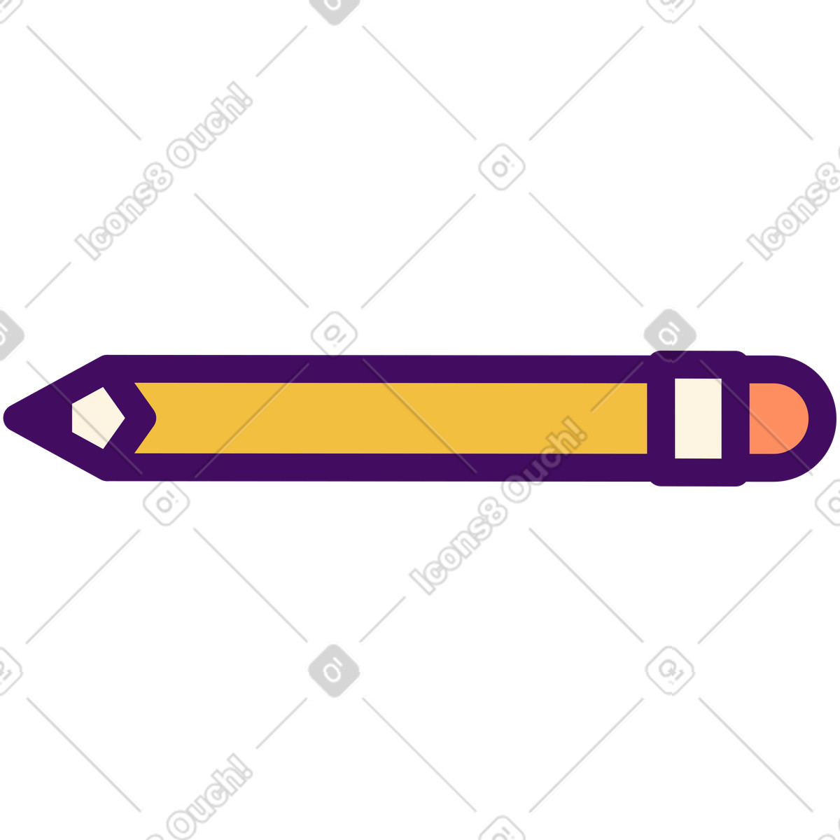 Ilustração de Lápis em no estilo Simplistic para baixar em PNG, SVG