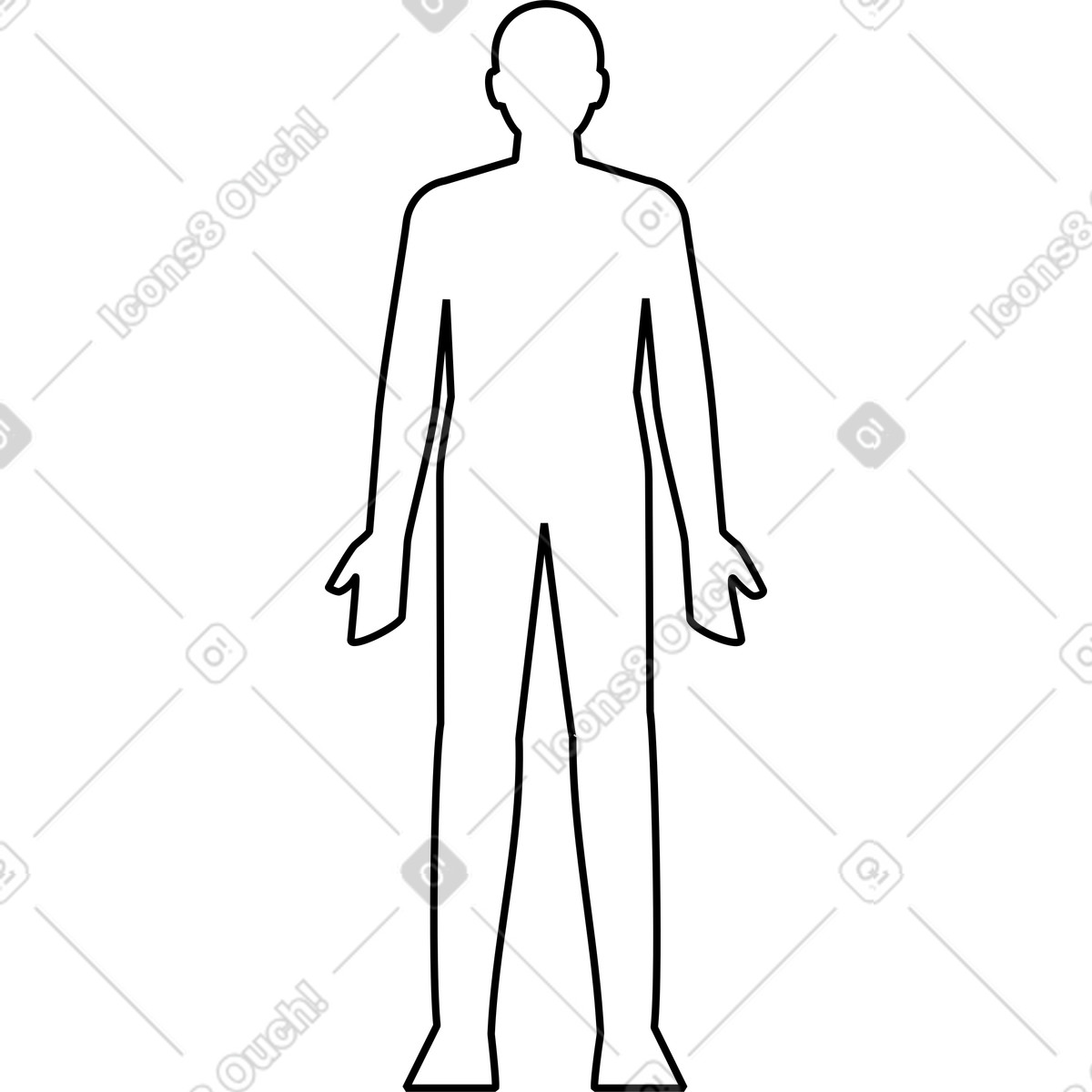 Illustration Humain dans le style Memphis à télécharger aux formats PNG, SVG