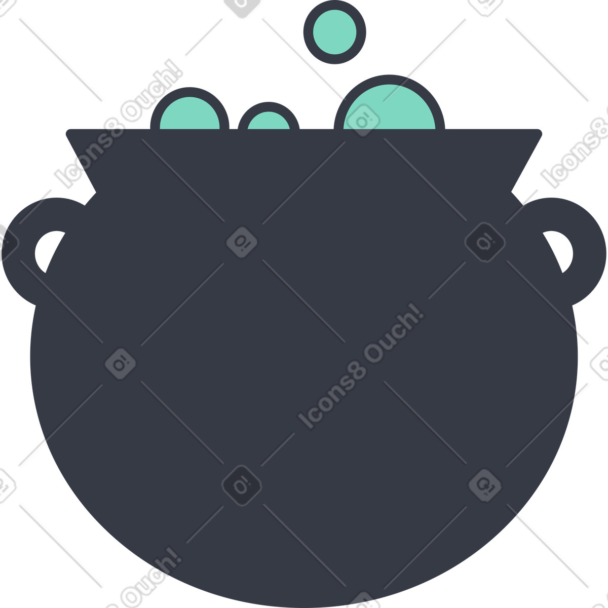 下载 Abstract 风格的 釜 插画，支持 PNG、SVG 格式