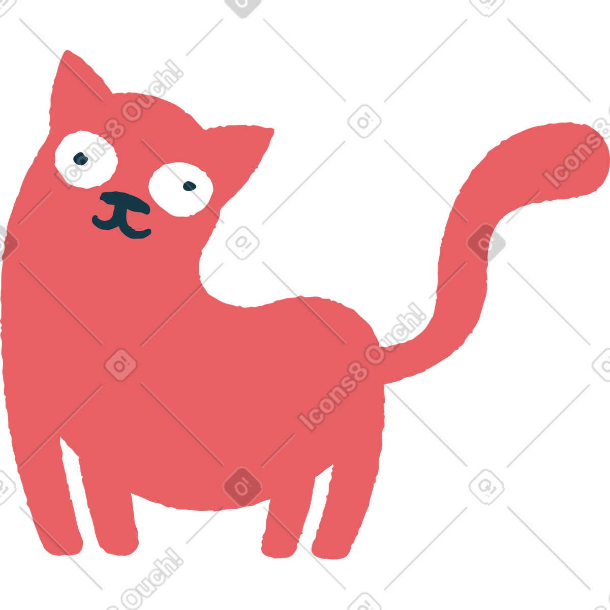 下载 Flamenco 风格的 猫 插画，支持 PNG、SVG 格式