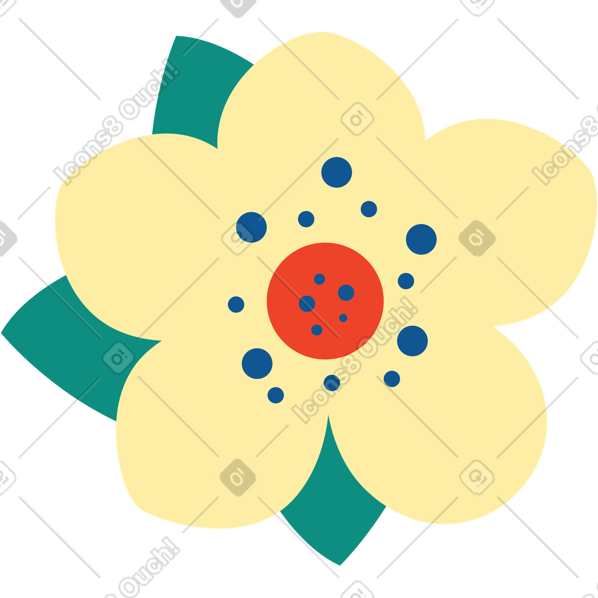 下载 Polar 风格的 花 插画，支持 PNG、SVG 格式