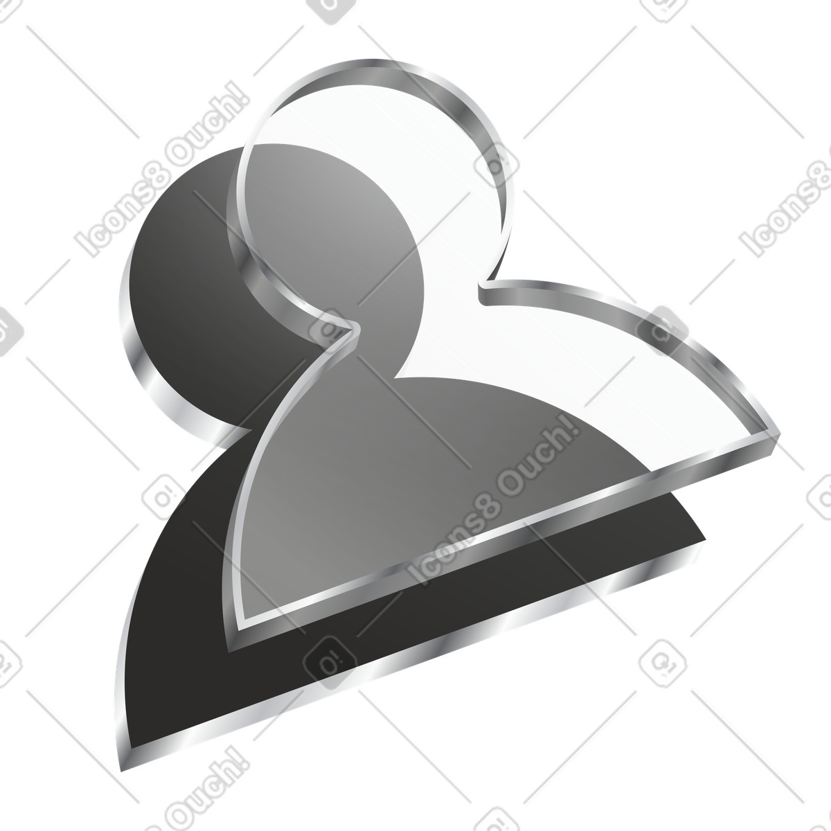 User account and login interface, Online identity sign-in illustration in Token style download in PNG, SVG