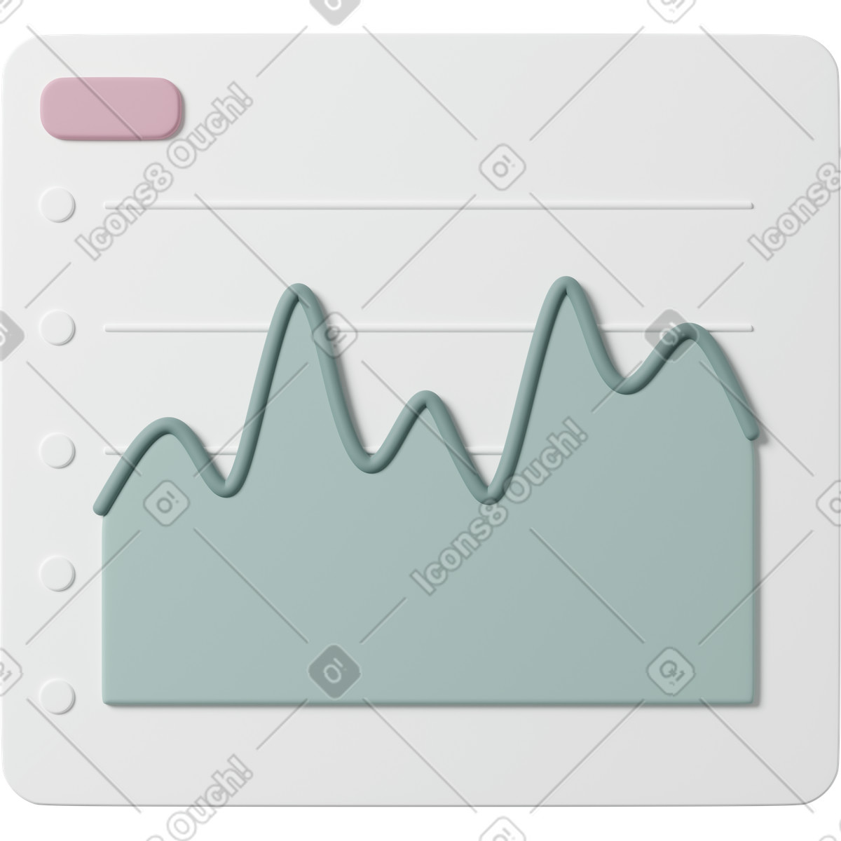 Иллюстрация Chart в стиле 3D Casual life — скачать в форматах PNG, SVG