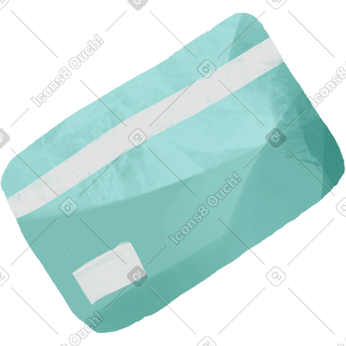 Blue bank card illustrazione in stile Fabulous scarica in PNG, SVG