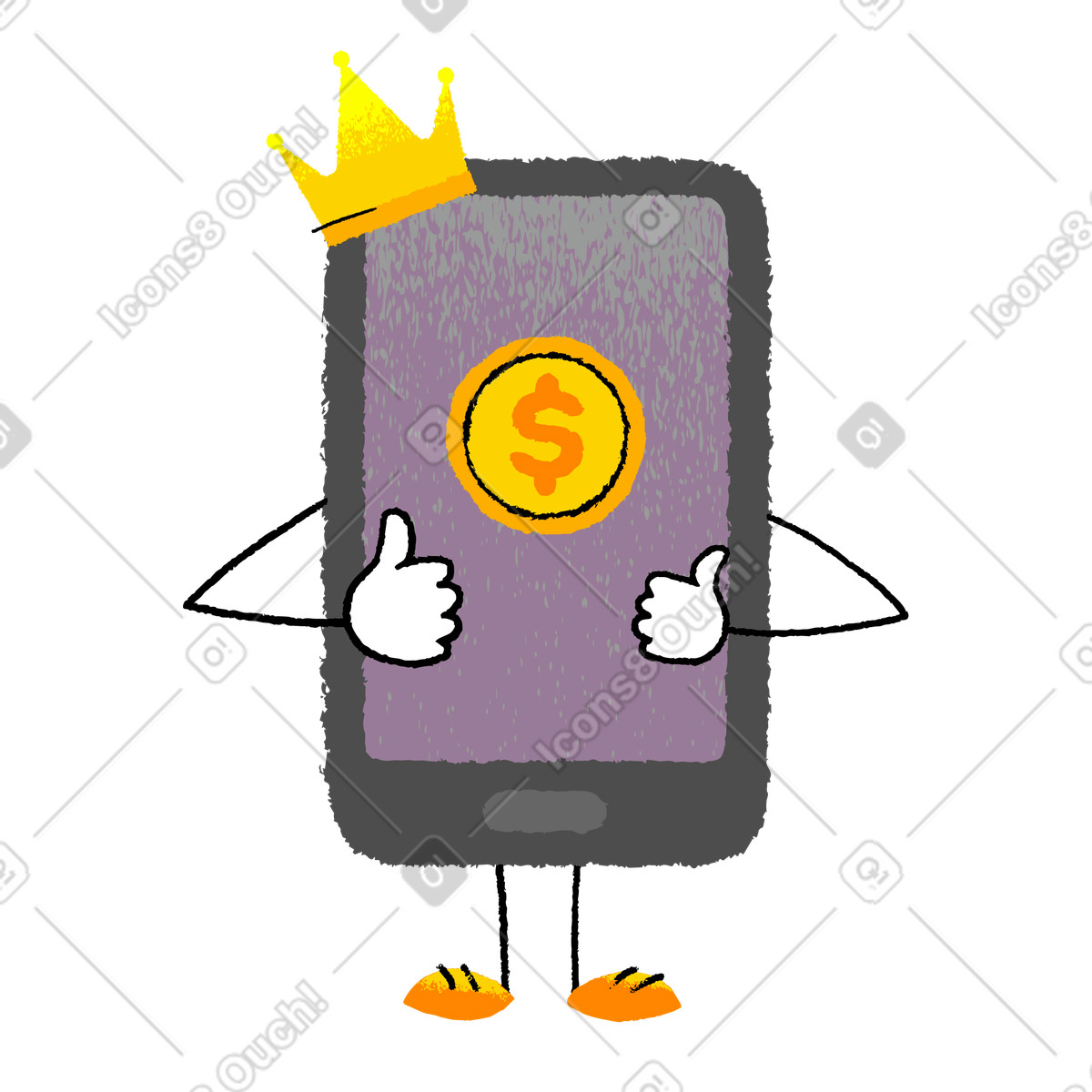 Money check illustration in PNG, SVG