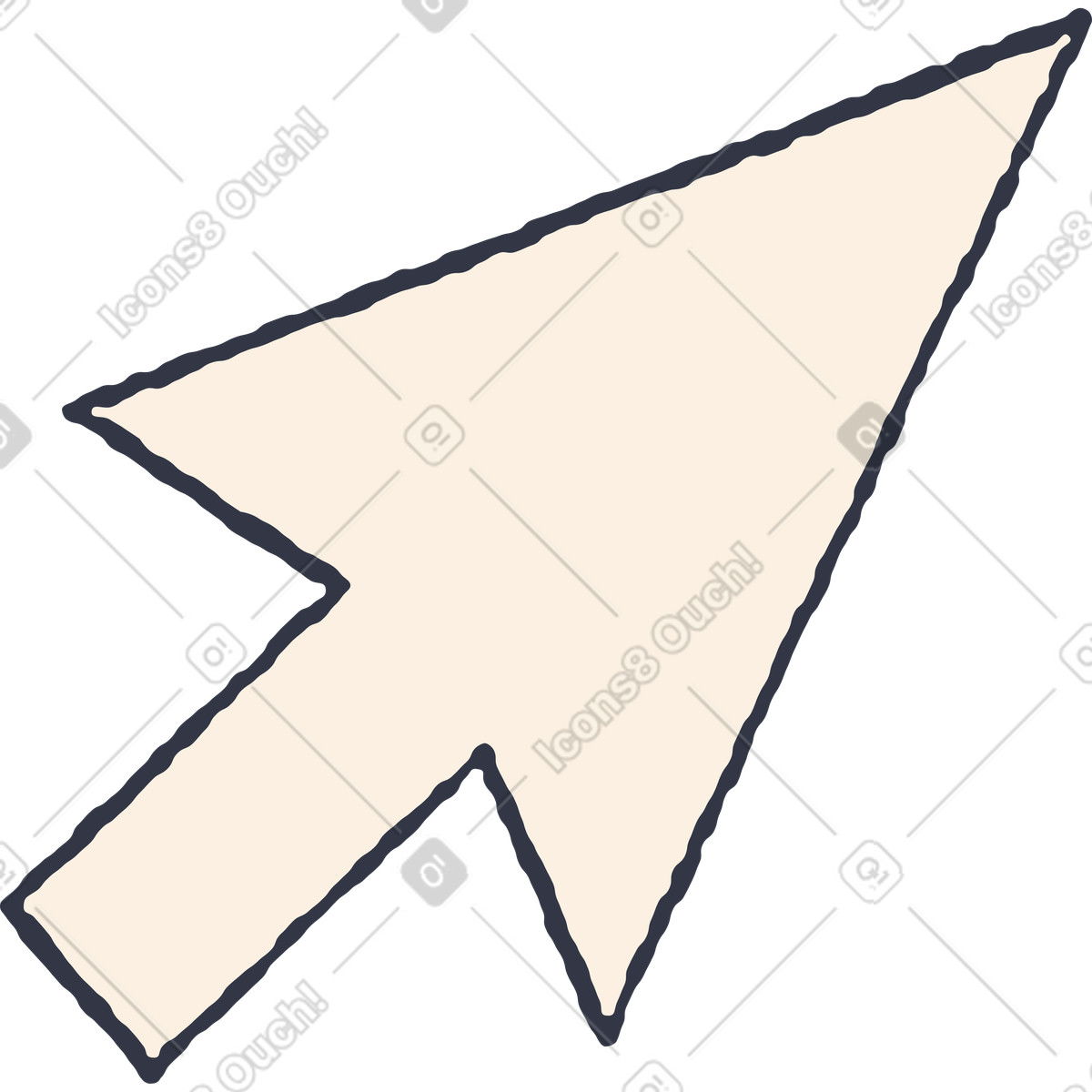 Mauszeiger-Illustration im Pablo-Stil als Download in PNG, SVG