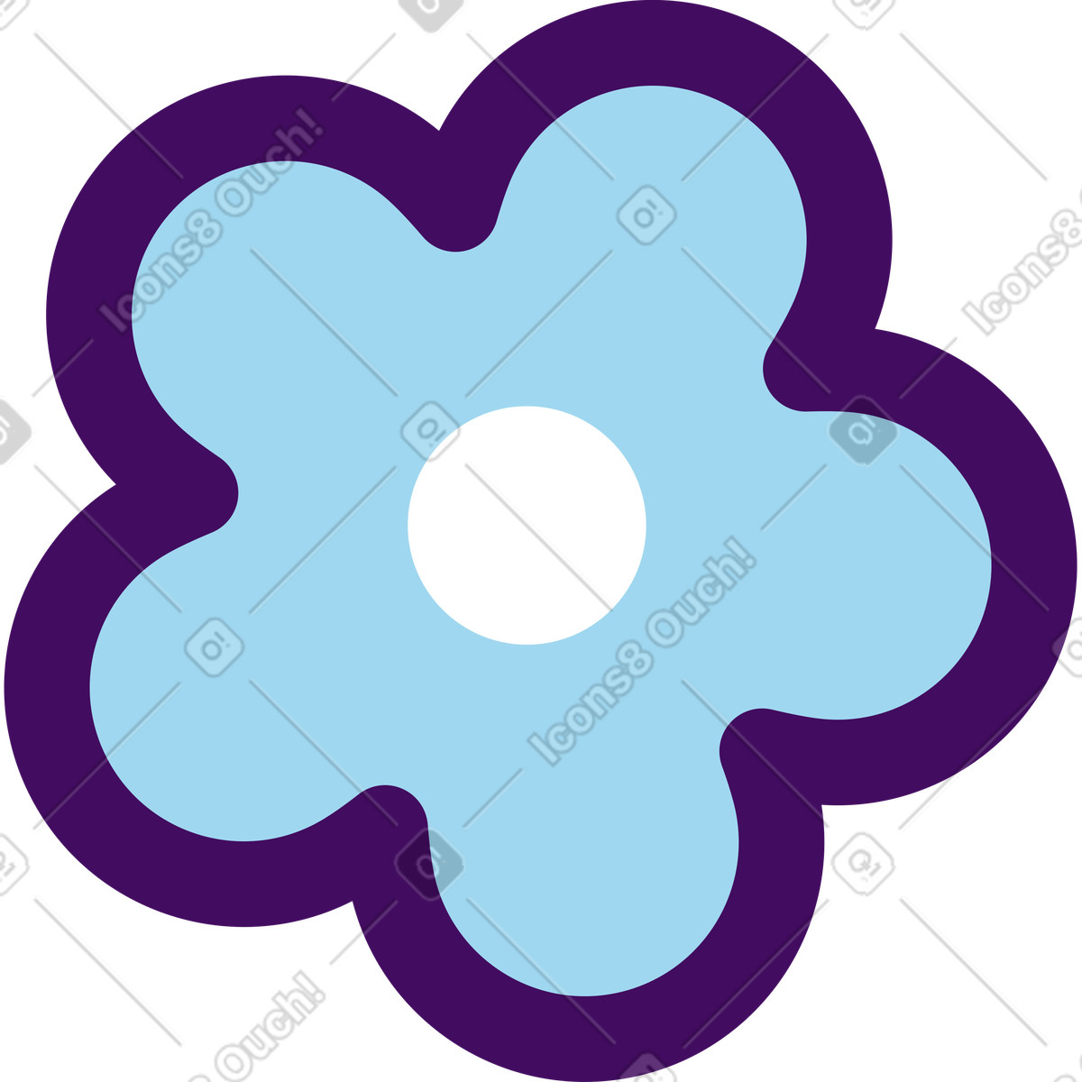 Ilustração de Flor em no estilo Simplistic para baixar em PNG, SVG