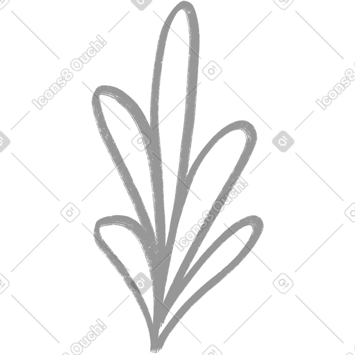 Illustration Gray tall bush dans le style Company à télécharger aux formats PNG, SVG