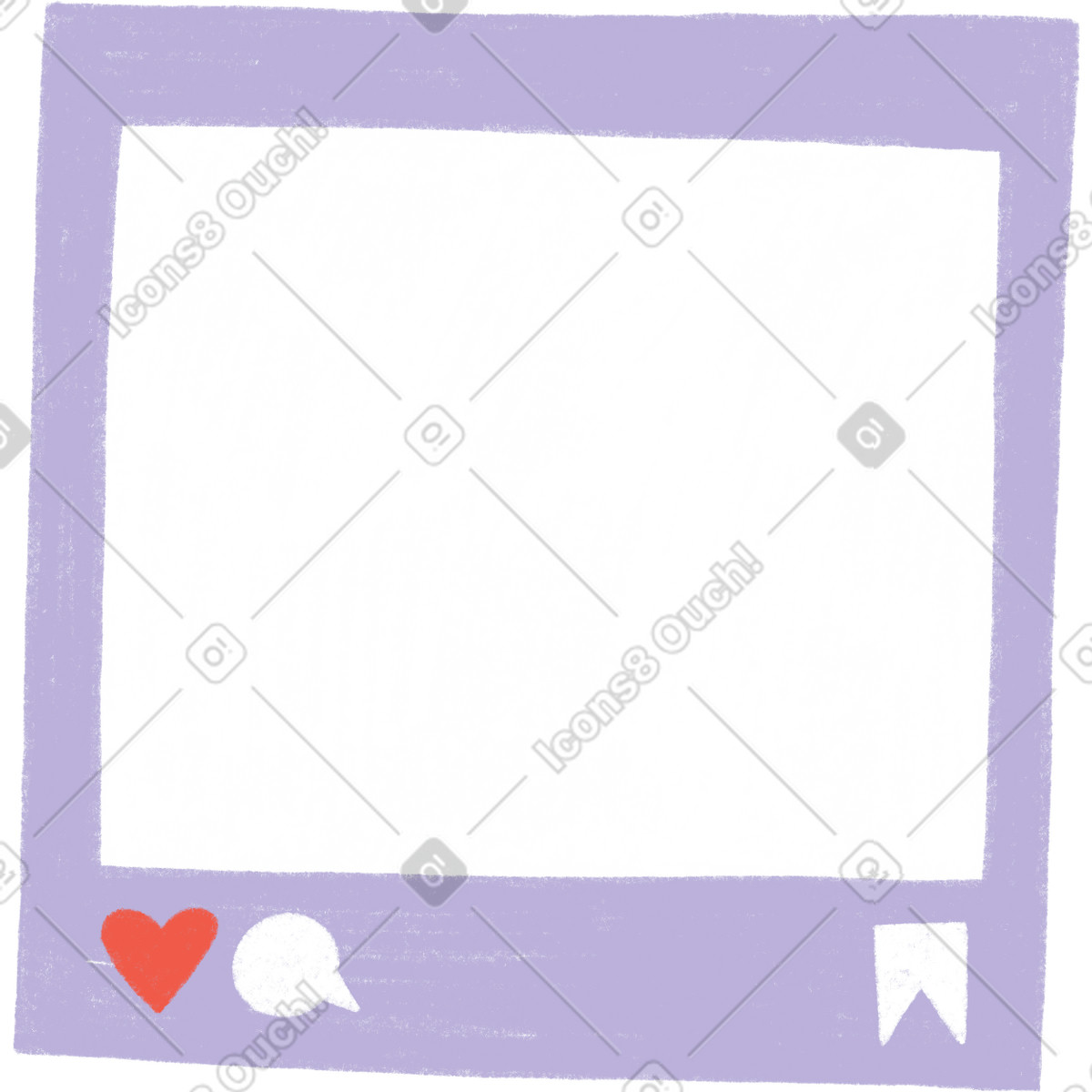 Instagram post frame images-Illustration im Tutti-Stil als Download in PNG, SVG