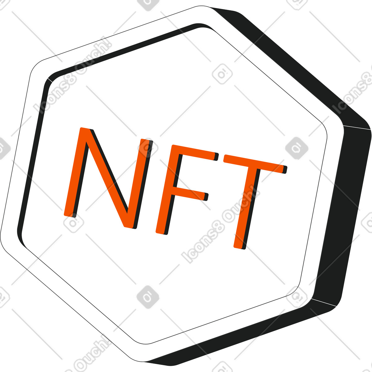 Nft-n ... illustrazione in stile Strict scarica in PNG, SVG