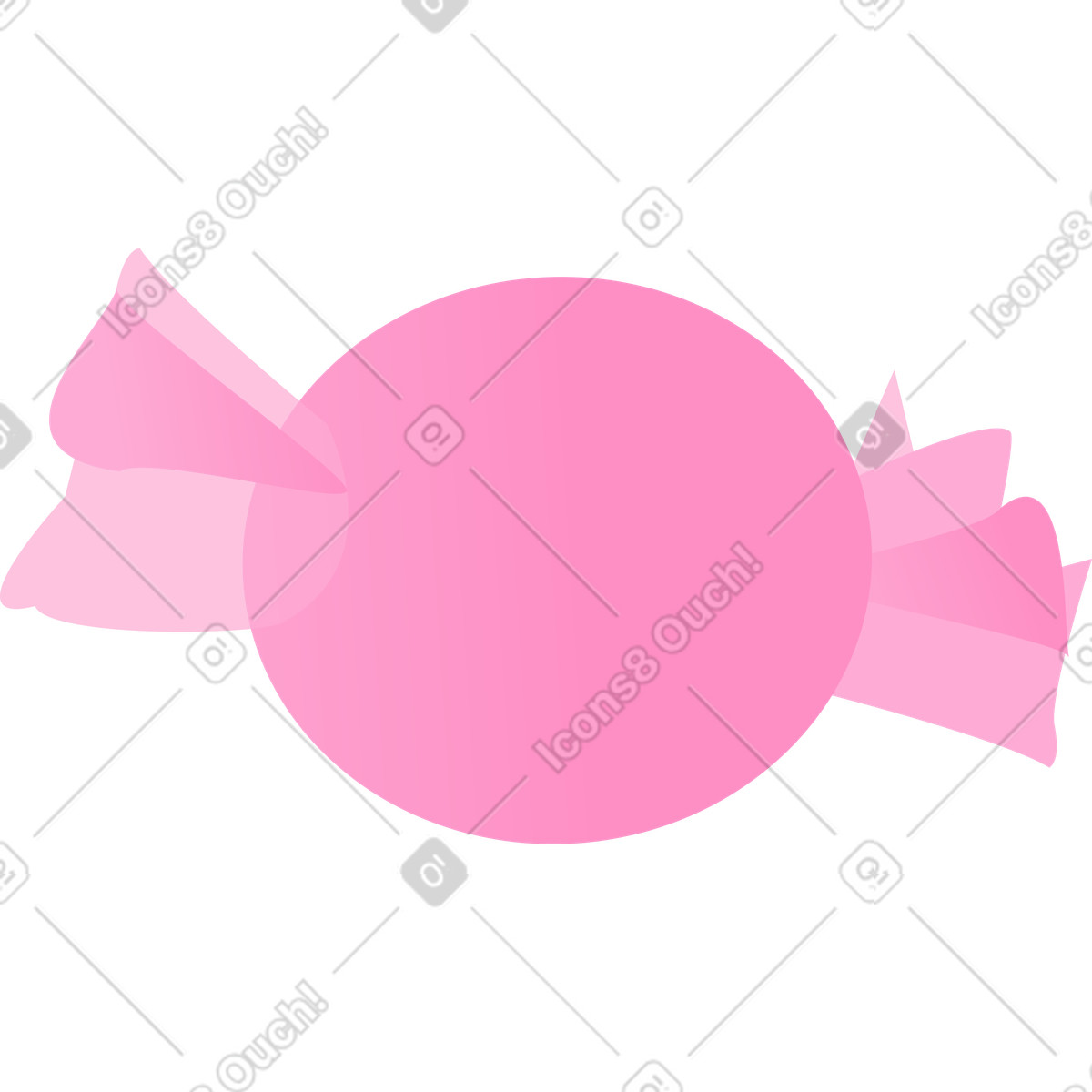 Süßigkeiten-Illustration im Coworking-Stil als Download in PNG, SVG