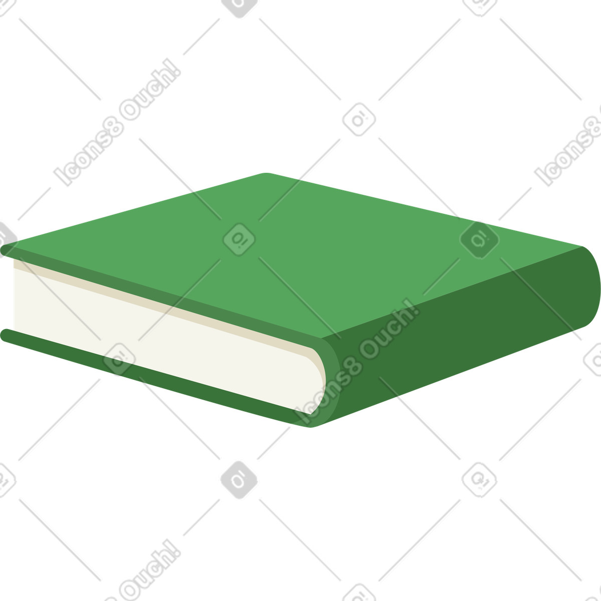 Green book illustration in Social style download in PNG, SVG