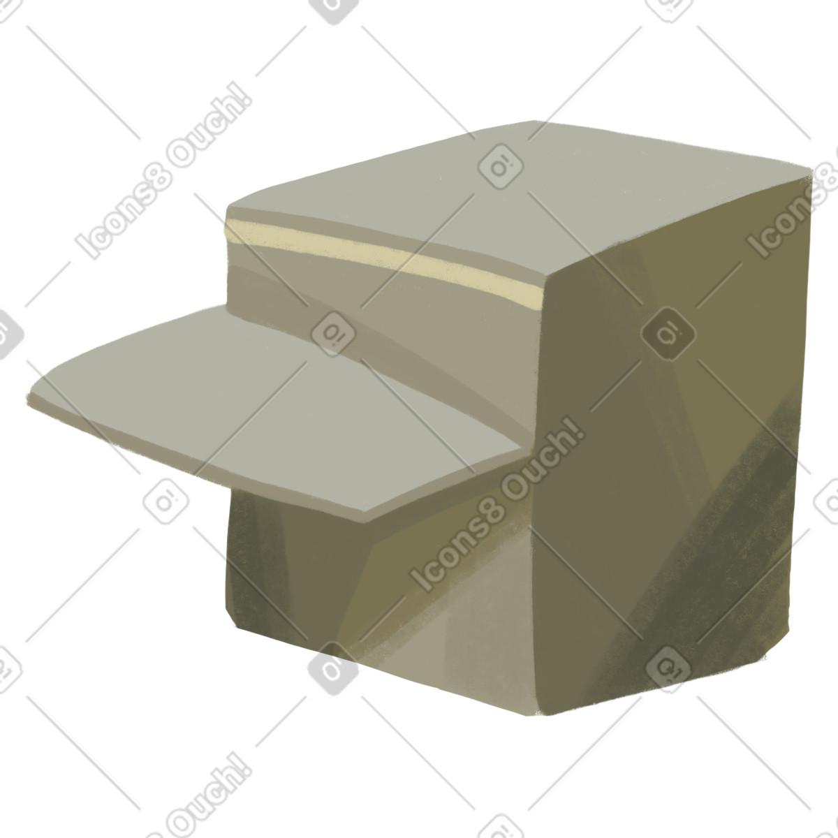 Illustration Stand dans le style Atomic à télécharger aux formats PNG, SVG