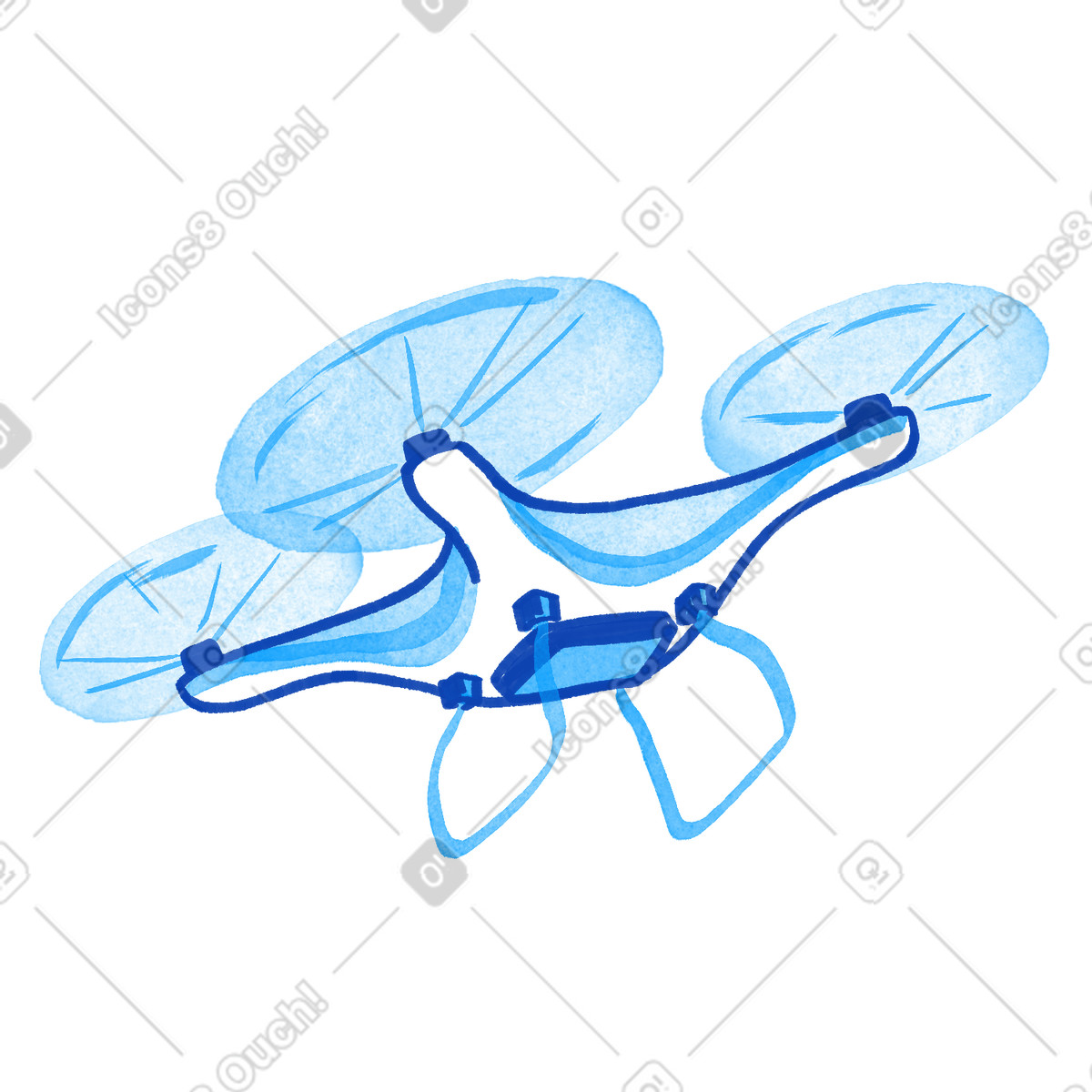 Ilustração de Drone quadcopters with protective propeller guards for safe aerial photography em no estilo Tint para baixar em PNG, SVG